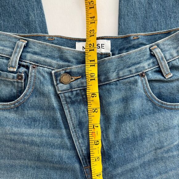 Monse Boyfriend Cropped Jean Mit Weitem Bein Blue Jeans Size 2 NWOT - Picture 7 of 11